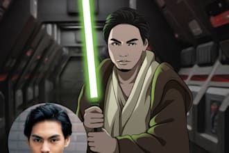 Review  draw you a custom  star wars or mandalorian character