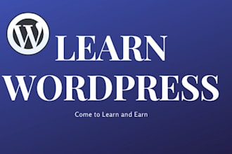 teach you to learn  wordpress