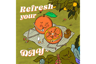 create an awesome cartoon illustration for your merchandise or anything