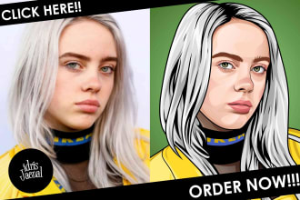 draw amazing cartoon portrait from your photo