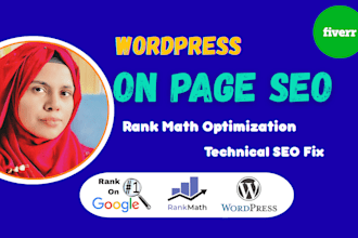 do wordpress on page SEO with rank math for higher google ranking