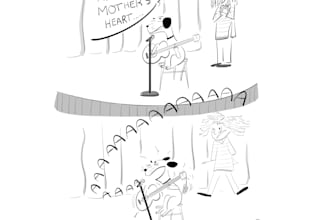 make a new yorker style cartoon for any purposes