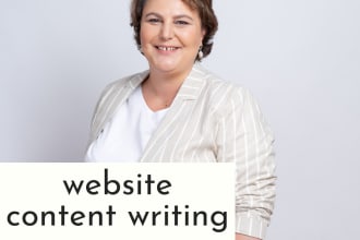 write content for your website