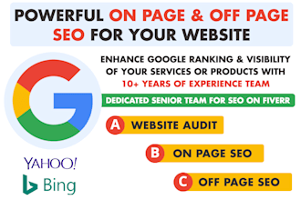 do complete monthly SEO service for your website