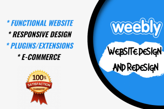 do weebly website design or redesign weebly website