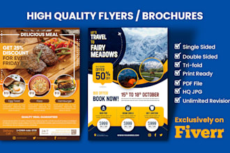 create eye catching corporate or event flyer design