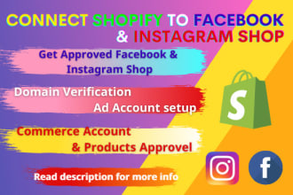 connect shopify store to facebook shop, fix errors,pixel