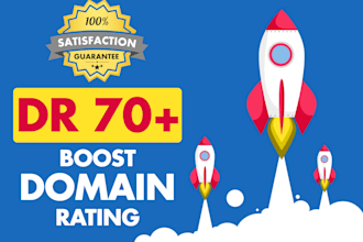 increase domain rating dr 70 plus