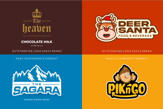 design iconic logo mascot for food and beverage business