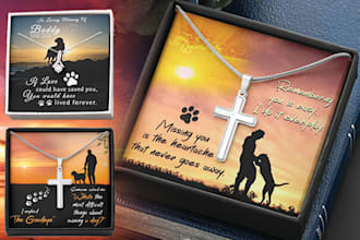 do shineon dog remembrance message card design
