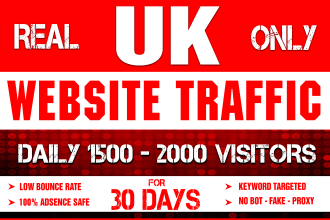 drive real targeted traffic, quality uk visitors