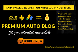 create auto blogging wordpress website autoblog