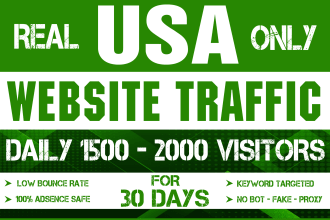 drive real targeted traffic,quality USA visitors