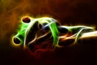 make your piture with neon glow effect