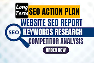 do website audit, keyword research and competitor analysis  for your website seo