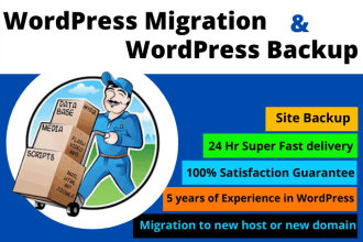 move wordpress site, migrate or transfer your website in 1hour
