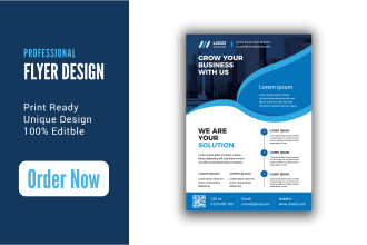design a business flyer, one pager, sales sheet, and investment teaser