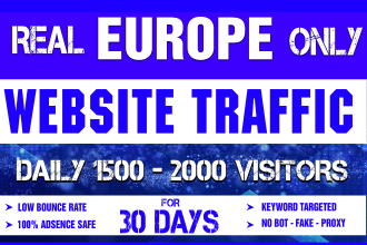 drive real targeted traffic, quality europe visitors