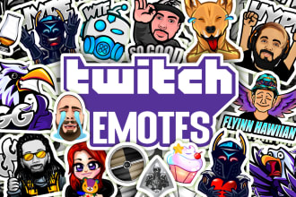 draw awesome custom twitch emotes or sub badges