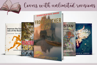 make elegant amazon kindle ebook, paperback and audio book cover designs