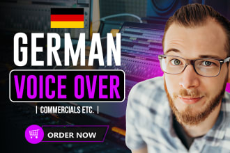 do a male german voice over for commercials, narration, stimme, sprecher