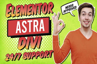 craft stunning wordpress websites with elementor, astra, divi, or jupite
