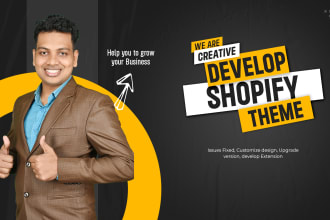 custom shopify store design or shopify theme customization