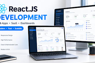 design and develop react js modern web app
