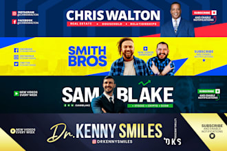 design channel art or professional youtube banner