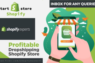 set up shopify store, create shopify dropshipping store