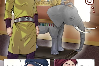create custom comic and illustration