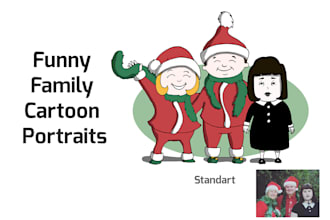 turn your photo into a family cartoon