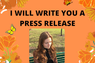 write a press release