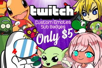 create custom twitch emotes and sub badges