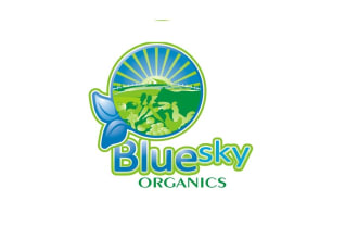 design blue sky organics logo in 1 day