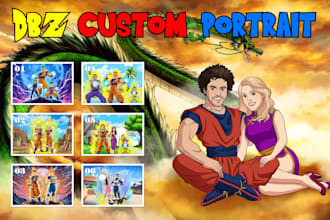 custom you in dragon ball z anime character