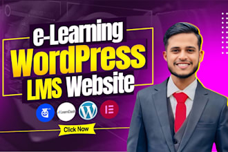 create elearning website and educational course website learndash lms