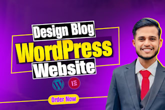build a modern wordpress blog website using elementor pro