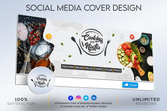 design premium facebook cover page and profile picture