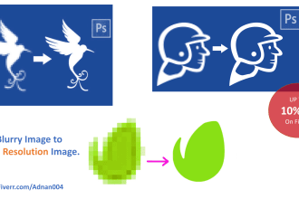redraw logo create diagrams or line art icons to improve upscale resolution