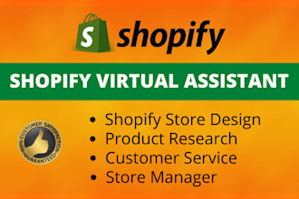 manage update shopify store virtual assistant,shopify manager