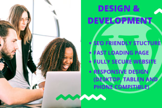 design and develop a clean and modern wordpress website