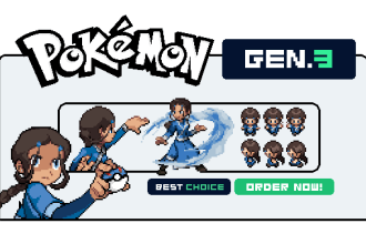 create gen 3 custom pokemon overworld trainer sprite sheet