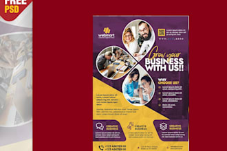 design a clean professional flyer for you