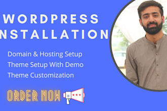 install wordpress and customize wordpress theme