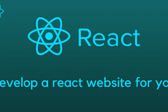 develop a react website for you