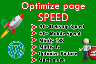 increase performance and page speed to wordpress website