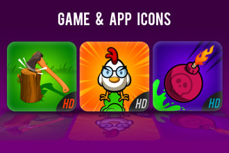 design game app icon logo for your android ios