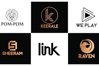 design elegant trendy and luxury monogram logo