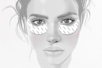 create a digital illustration for your beauty brand